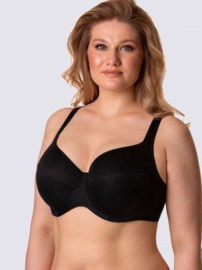 Бюстгальтер на каркасах с мягкой чашкой (Размер: 100C) (Цвет: черный)