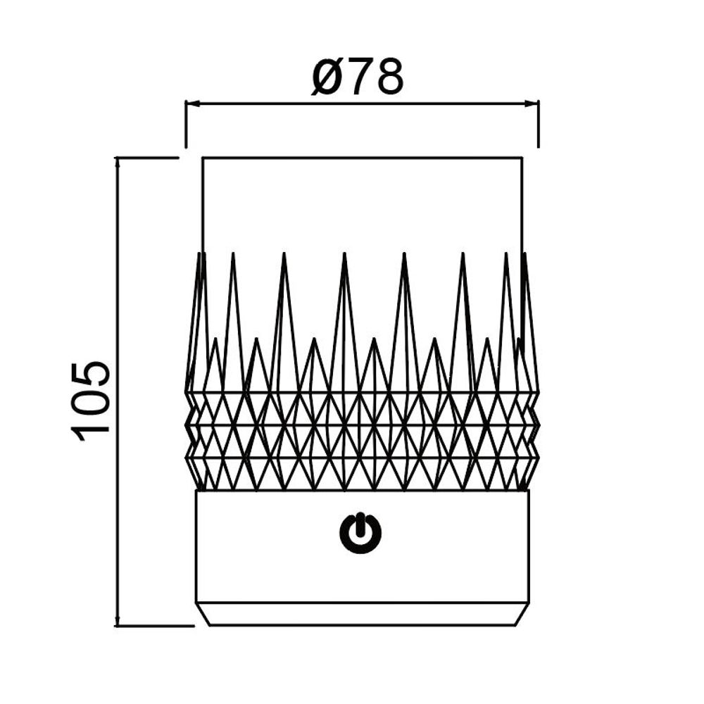 9084 Стакан-светильник LAX