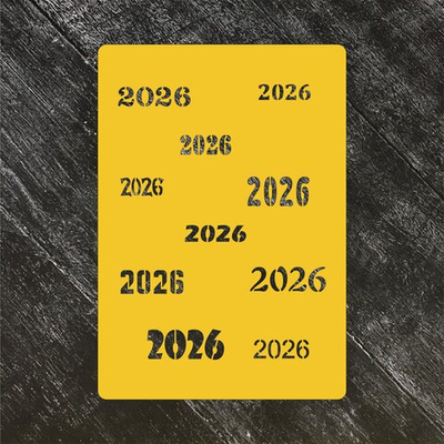 Трафарет Новый год 2026 №1