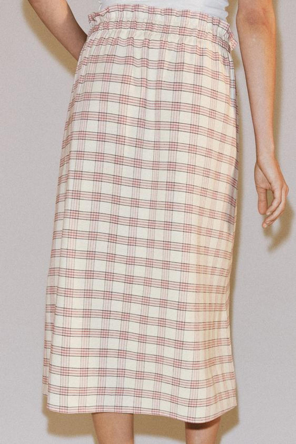 ZARA ЮБКА МИДИ В КЛЕТКУ — ZW COLLECTION, РАЗНОЦВЕТНЫЙ