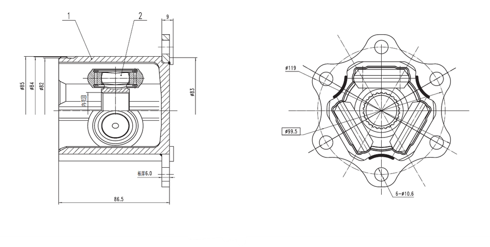 EWIGER - EW121151057-EWI - Joint Kit, drive shaft