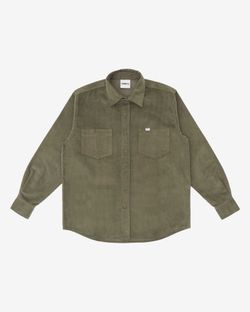 Рубашка FW23 Velvet Basil Темно-зеленая
