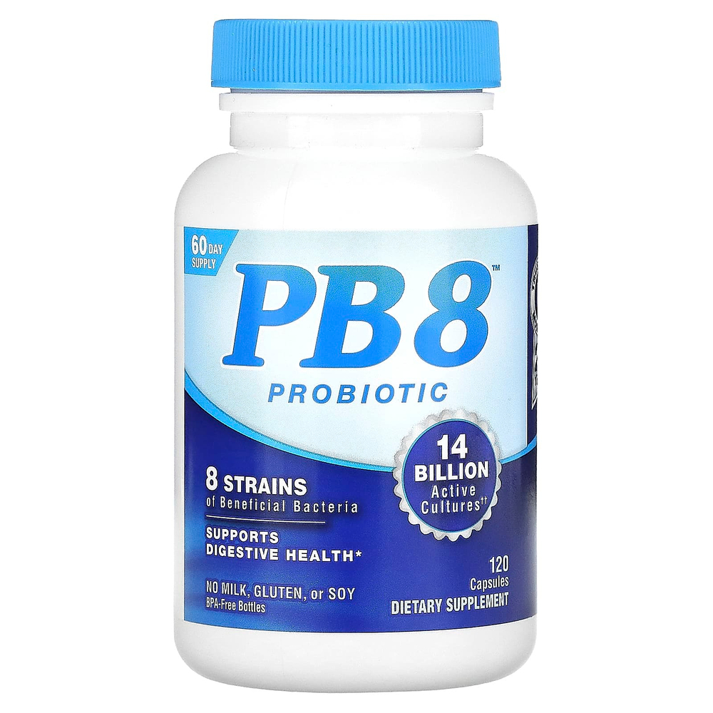 Nutrition Now, Пробиотик PB 8 ™, 14 миллиардов, 120 капсул (7 миллиардов на капсулу)