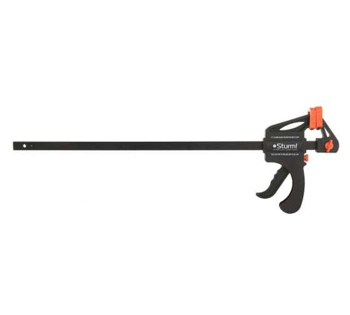 СТРУБЦИНА БЫСТРОЗАЖИМНАЯ, ЗЕВ 45СМ, ГЛУБИНА 7СМ, НАДЕЖНАЯ ФИКСАЦИЯ, STURM! 1078-04-45