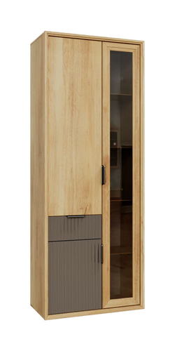 Шкаф-витрина Тифани правый, дуб золотой