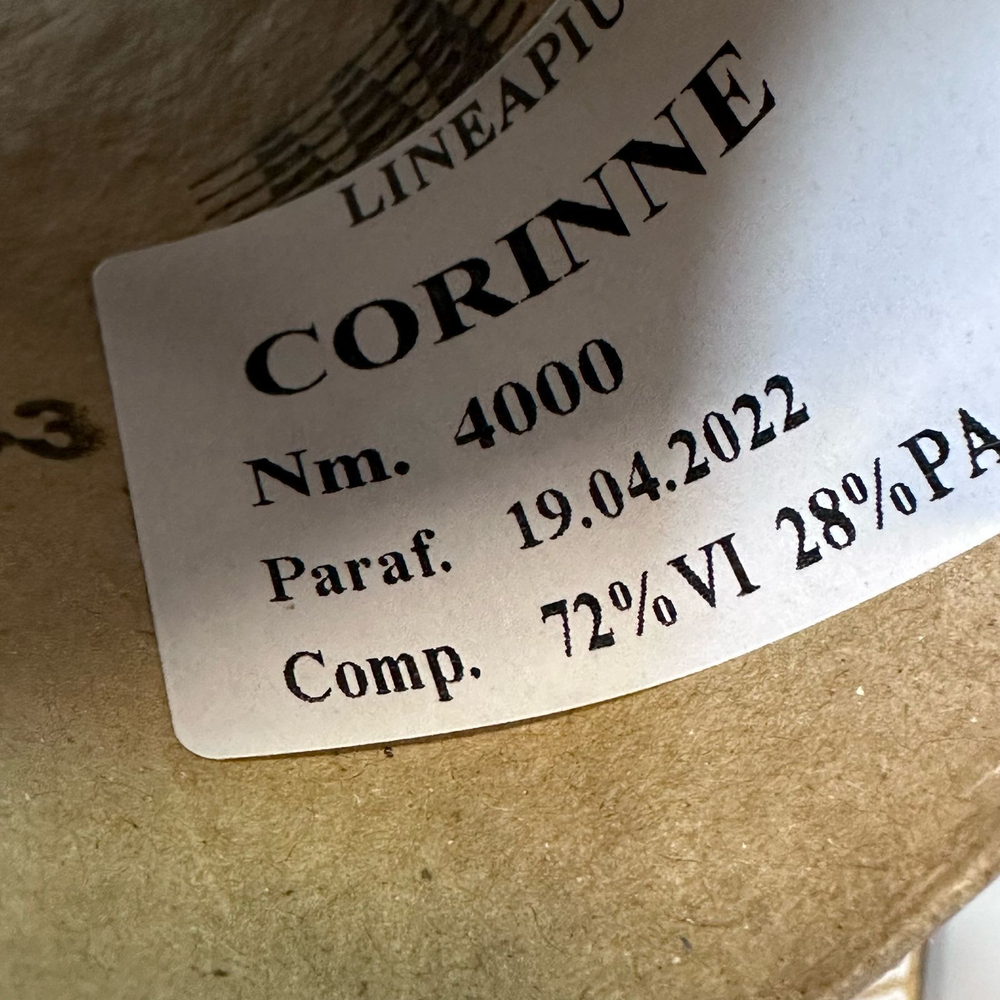 CORINNE - Lineapiu; 72% вискоза, 28% п/а; 400м/100гр; цвет: белый Травка; Есть бобинка: 195гр