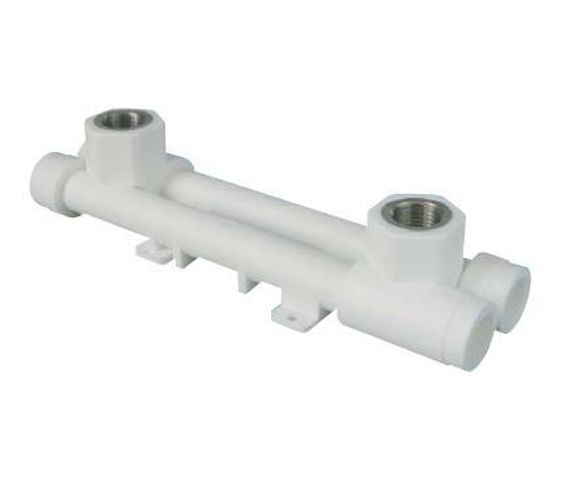 Водорозетка TEBO сварка ВР 20*1/2&quot; двойная универсальная белая 35331