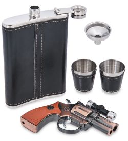 GT-101 Подарочный н-р фляжка с аксессуарами 280 мл