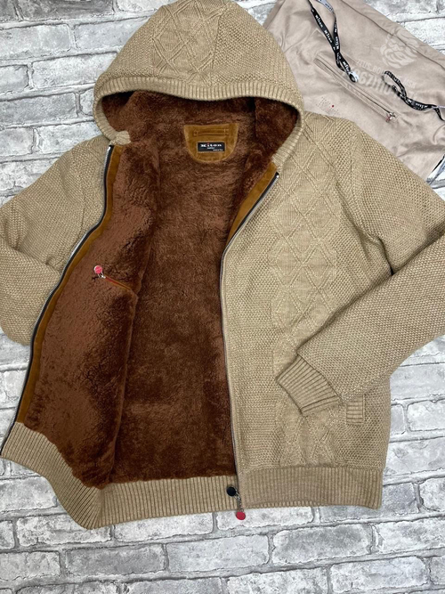 Кардиган с мехом Kiton