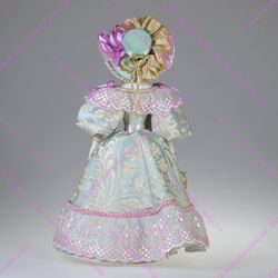 Сувенирная кукла в летнем платье для прогулок