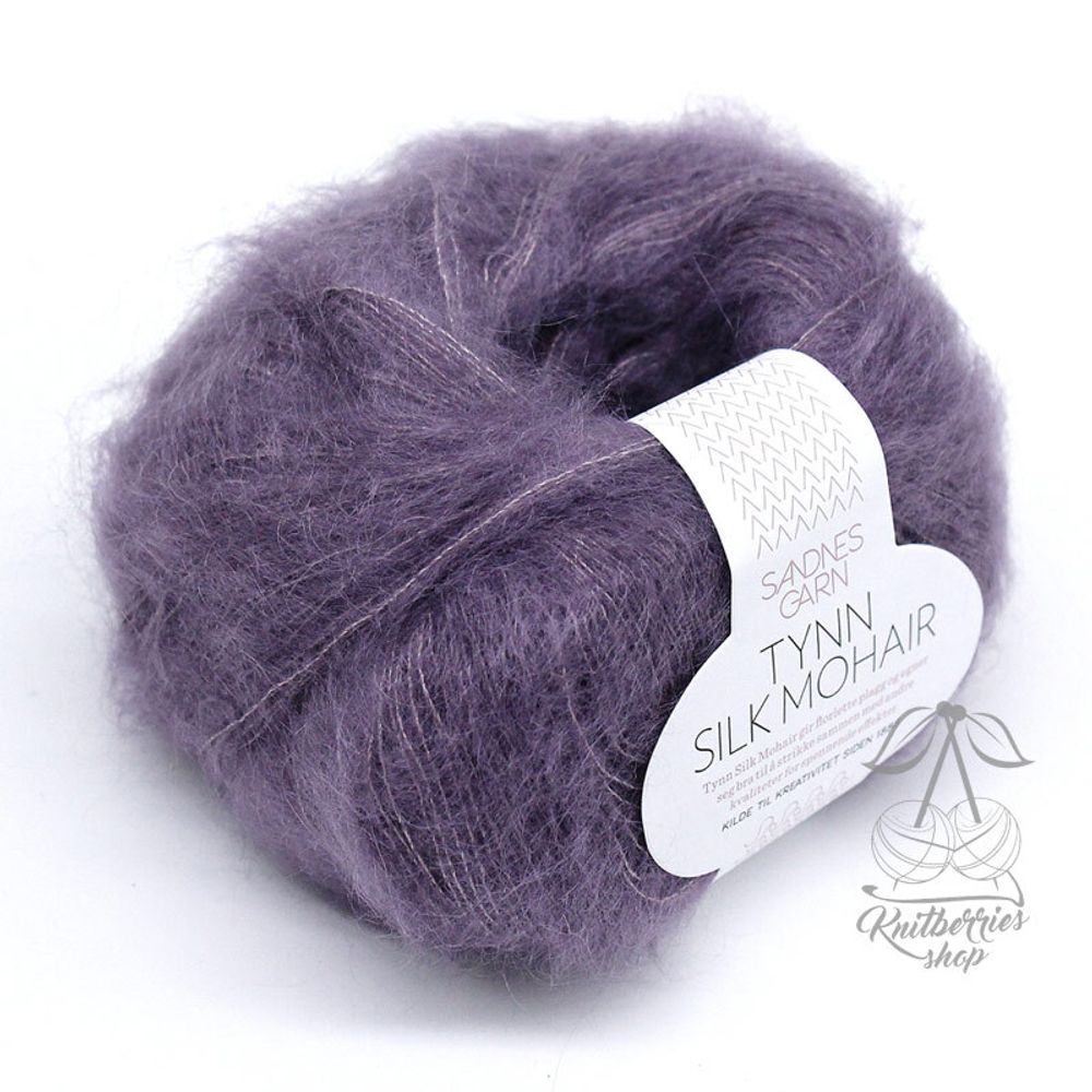 Купить sandnes garn tynn silk mohair (5042 пыльный фиолетовый) в СПб