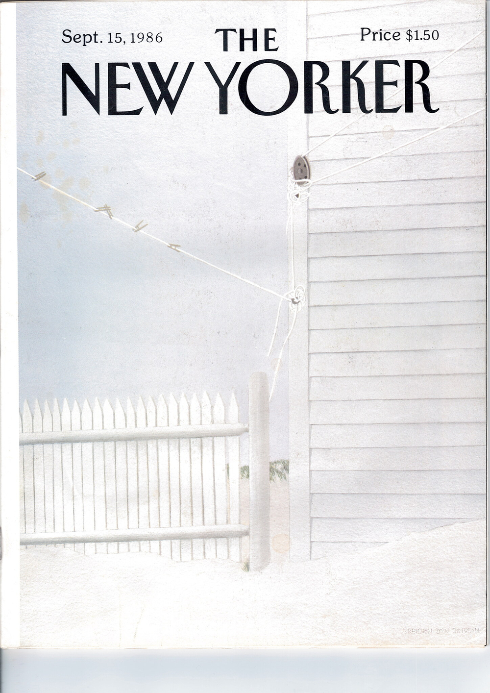 Журнал The New Yorker 15-09-1986