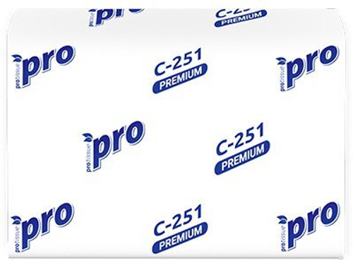 Салфетки диспенсерные PROtissue, 2-слойные, сложение 1/2, 200 листов в пачке, 20 пачек в коробке