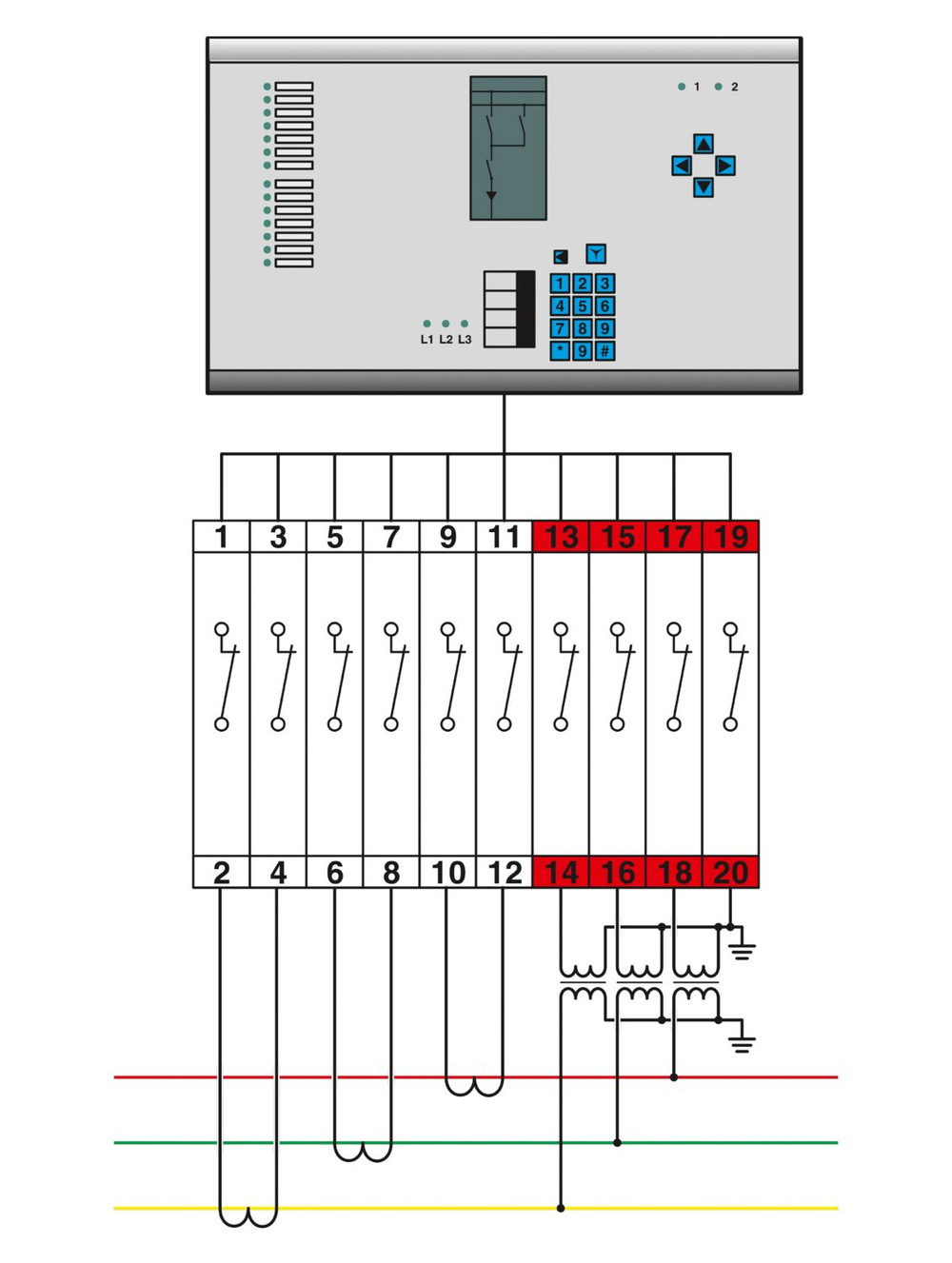 1029997 - RSCWE 6-3/4SL GN - Контрольная колодка