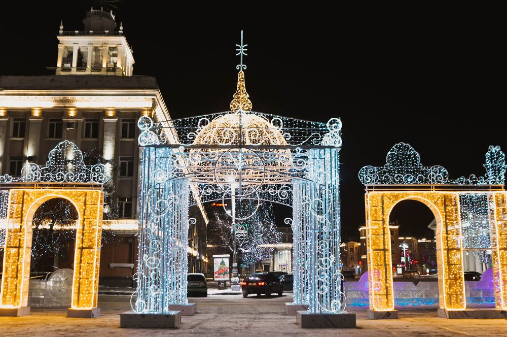 Светодиодная входная группа "Зима"