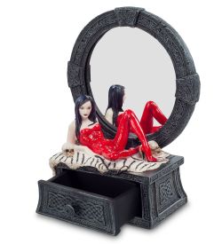 Veronese WS-797 Статуэтка-зеркало «Женщина в красном»
