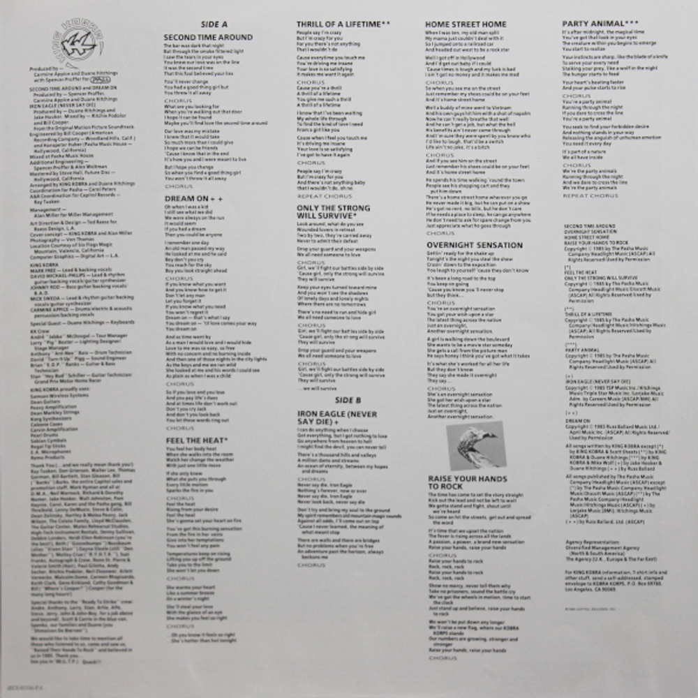 King Kobra / Thrill Of A Lifetime (LP)