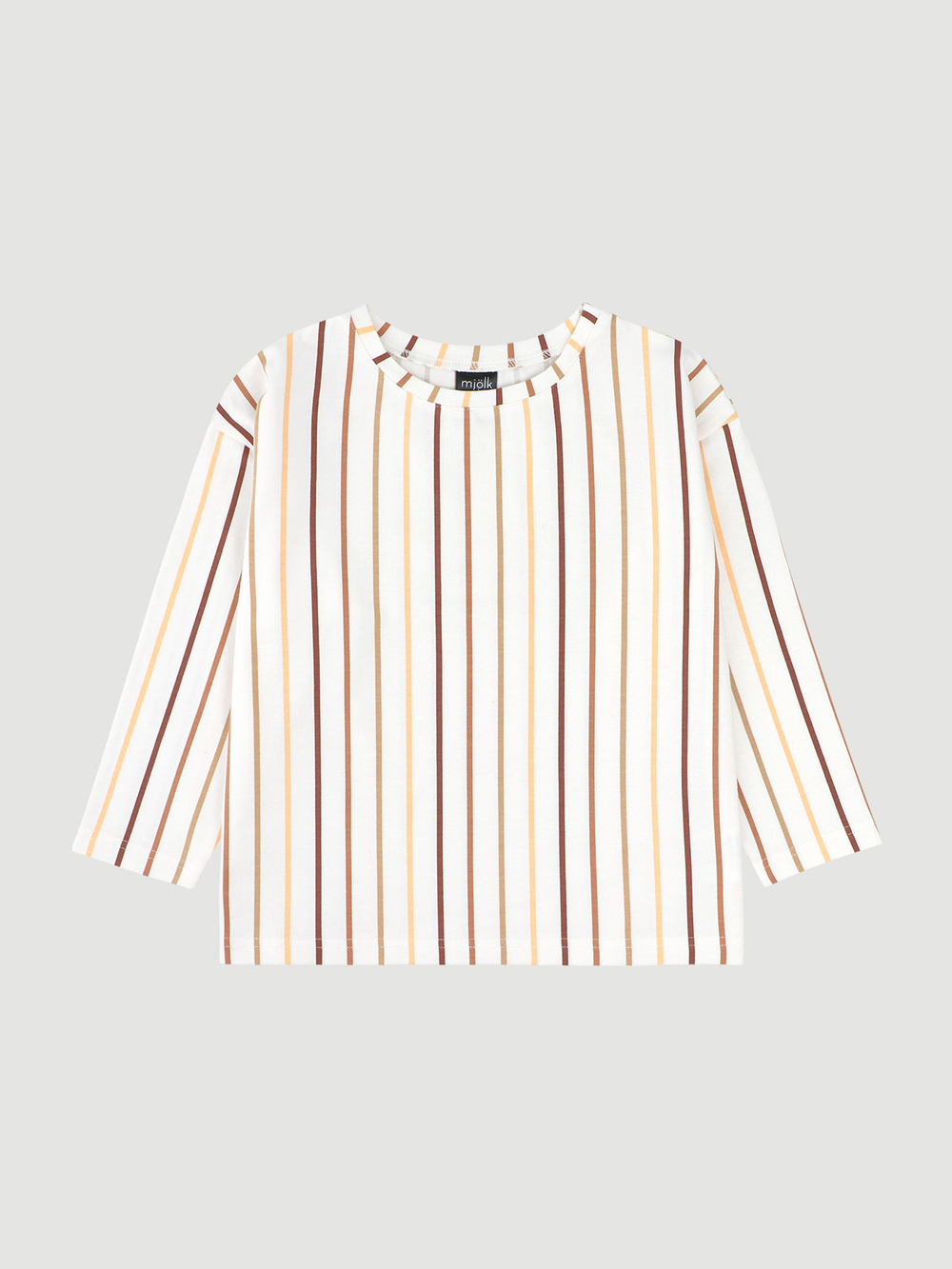 Лонгслив Mjölk Ecru Stripes, уценка