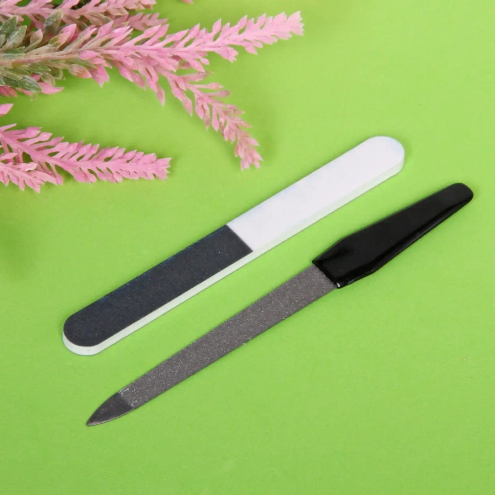 Маникюрный набор на блистере, 2 предмета «Ultramarine» (пилка металлическая и пилка наждачная)