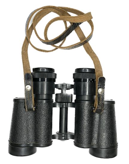 Бинокль военный полевой БПЦ5 8х30, СССР 1981 г. Без ремней, в комплекте кожаный кофр