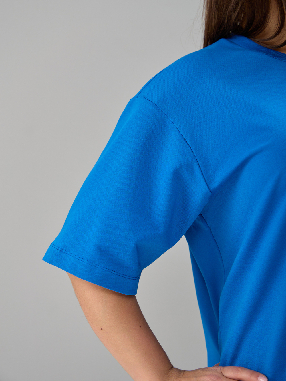 Костюм с шортами КНф-101П/васильковый