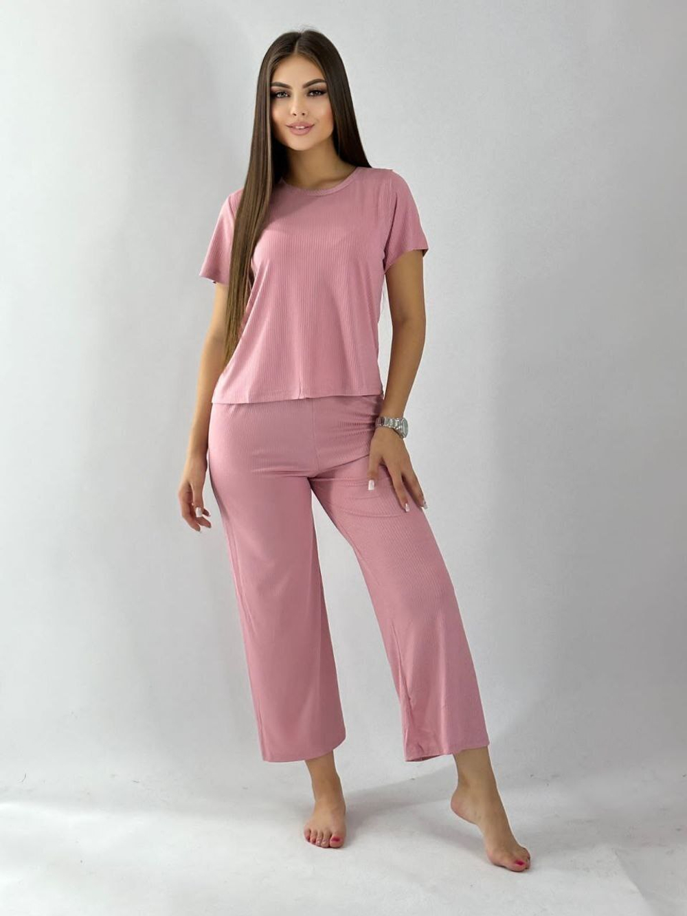 [m]Пижама штаны+футболка к/р лапша Л0032