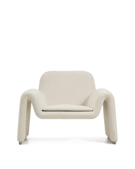 Кресло Melvia из бежевого шенилла