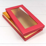 Коробка Для конфет 30х15.5х4.5 см с окошком (Красный)