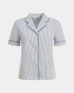 Пижама Темно-синий принт (рубашка с коротким рукавом + брюки)