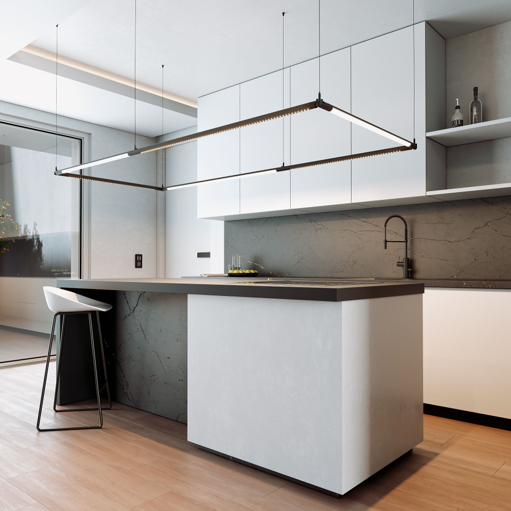 Набор подвеса угловой с питанием Elektrostandard Module System 85187/00 черный