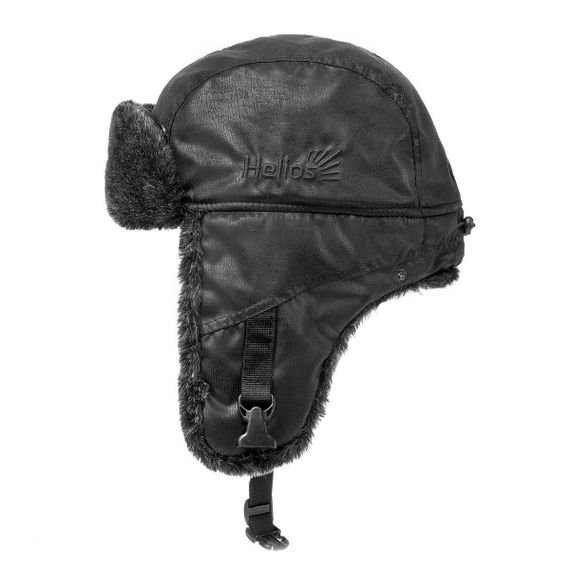 Ушанка Helios Angara Мех Меланж/Крэк Лайт цвет черный размер XL