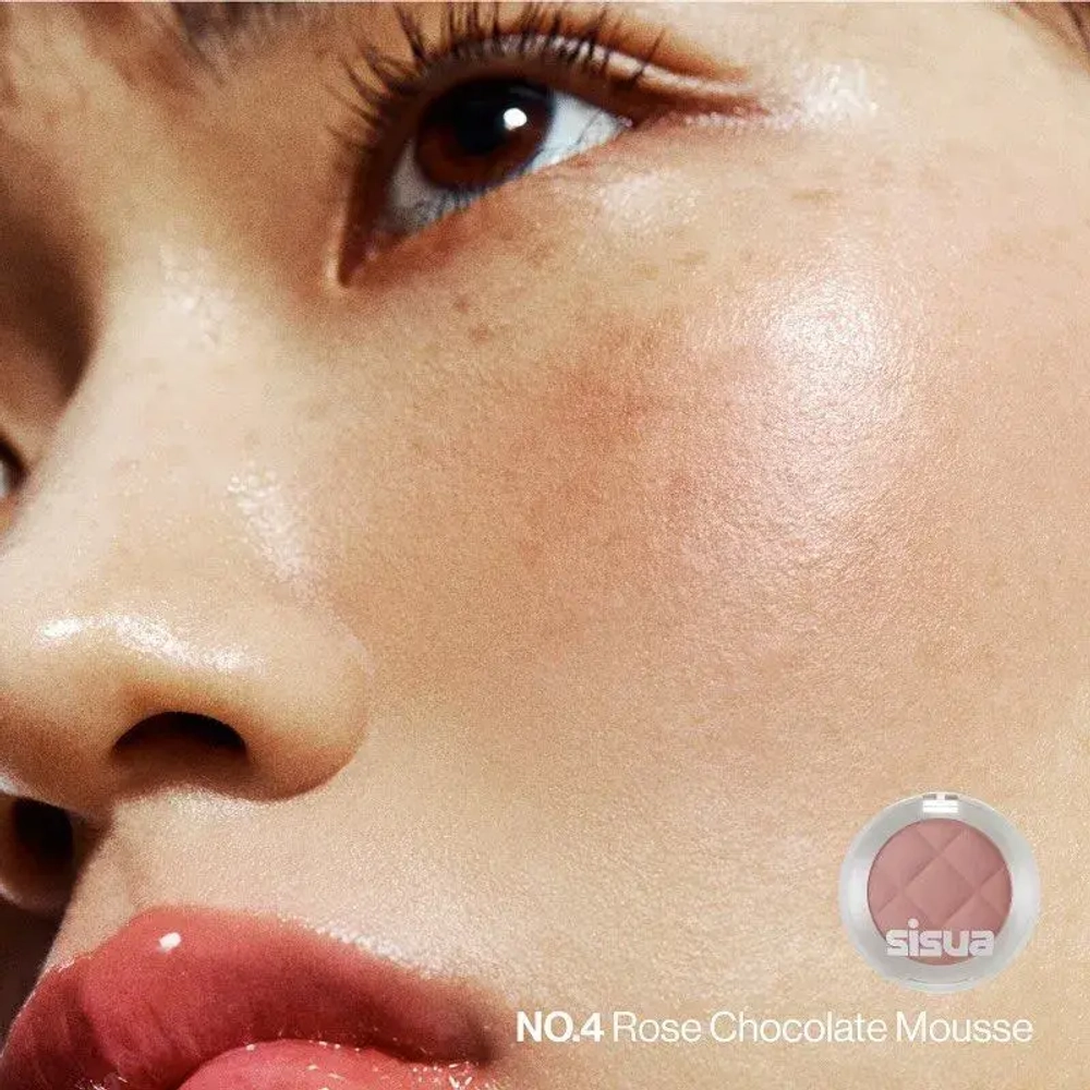 UNLEASHIA Sisua Butter Waffle Dough Blusher - Сияющие кремово-муссовые румяна