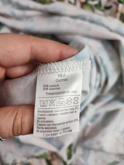 Платье Клюква Дизайн макси с принтом 42 размер