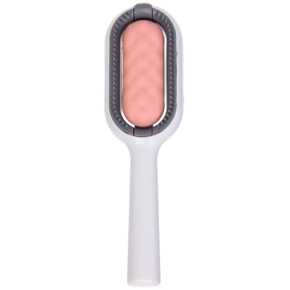 Расческа - пуходерка 3 в 1, валик для сбора шерсти «ПРОФФ - МОЙ БРО», цвет розовый, 18,5*2,8см (коробка)