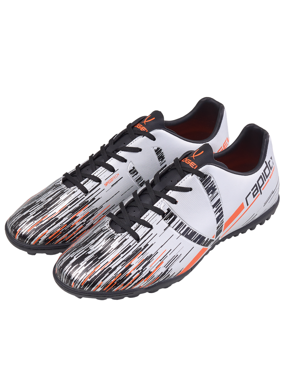 БЕЗ УПАКОВКИ Бутсы многошиповые Rapido TF Silver/black