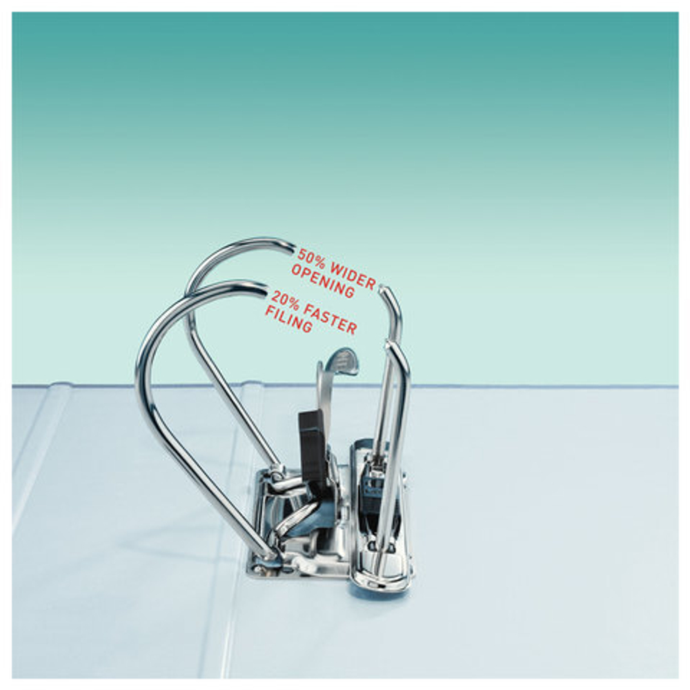 Папка-регистратор LEITZ, механизм 180°, покрытие пластик, 80 мм, синяя, 10101235P