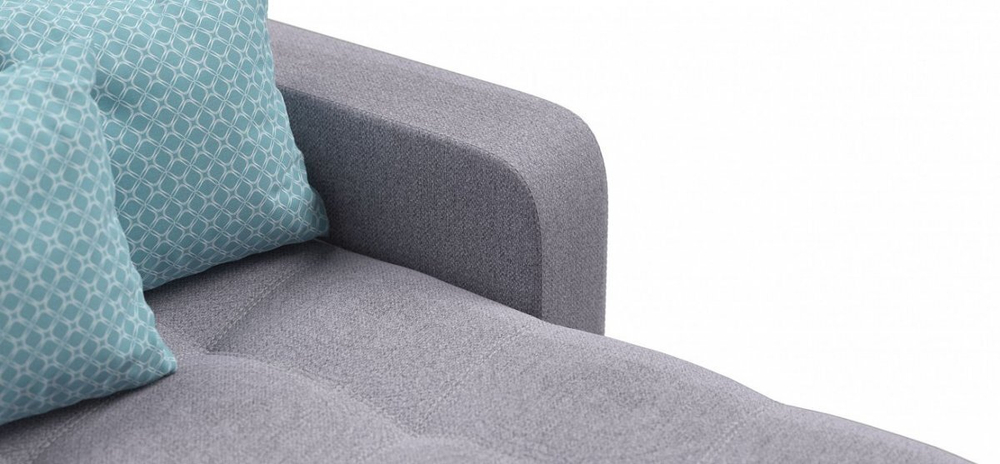 Угловой диван Денди Рогожка Мальмо платина