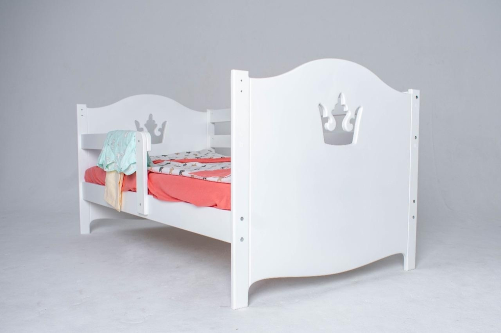 Кровать детская "Корона-Малютка" белая, 160*80 см.