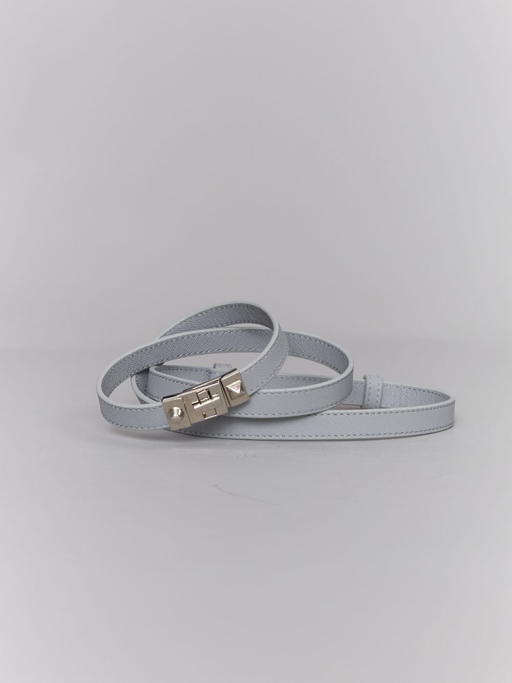 ТОНКИЙ РЕМЕНЬ С ЗАМОЧКОМ SILVER GREY