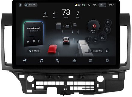 Магнитола для Mitsubishi Lancer X 2007-2016 (рамка 10) - Teyes CC4-PRO монитор 13" 2K QLED на Android 13, Snapdragon 778G, 8+128, AI, CarPlay, DSP, 4G SIM-слот