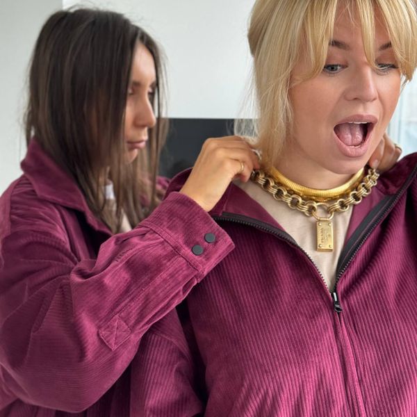 Рубашка на молнии #6 бордовая - фото 5