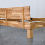 Кровать 180х200 Buona Vita из натурального дуба на ножках в стиле лофт