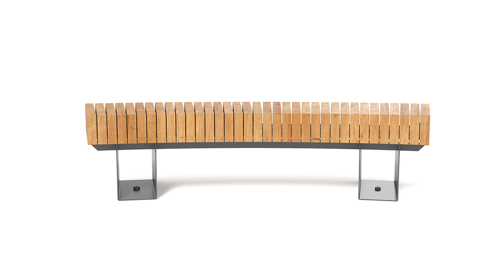 Скамья радиусная 2000ммх650ммх450мм  SK00083