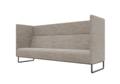 Bronks Диван трехместный BROS-3 Pallada 03/Металл Черный 2100*760*1180