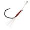 Крючок Assist VMC 7117 SATI (олово) №01 (2 поводка)