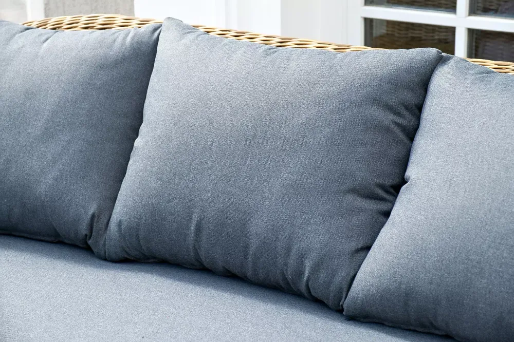 "Барселона" лаунж-зона из искусственного ротанга, цвет соломенный