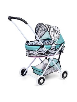 Коляска для кукол Зебра, складная, прогулочная с капюшоном (936B-9)