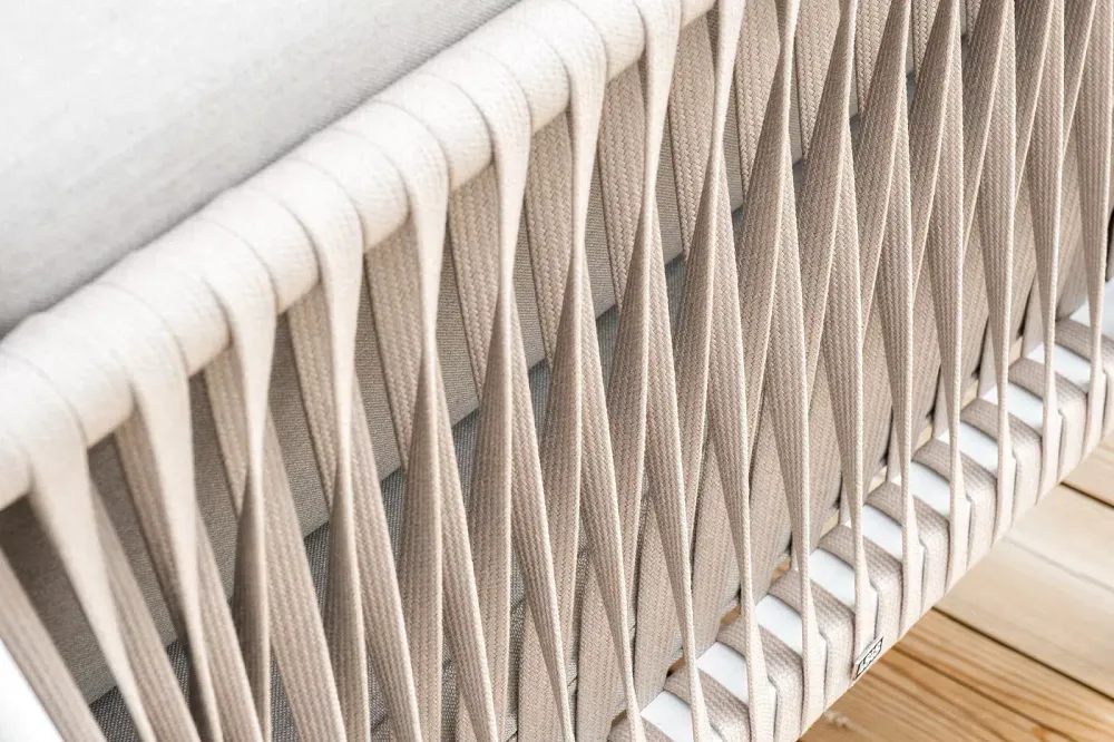 "Касабланка" лаунж-зона плетеная из роупа 4-местная, цвет бежевый