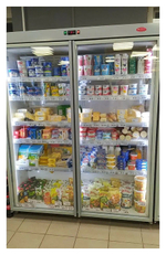 Шкаф холодильный KIFATO АРКТИКА 1400 (встроенный агрегат, стеклянные двери)