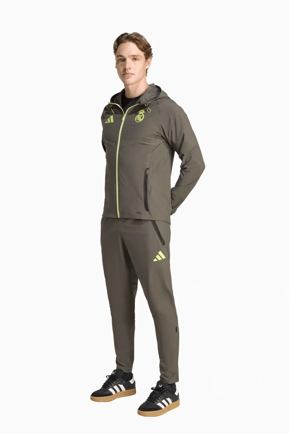Штаны adidas Real Madrid 25/26 Competition Vis Tech Travel - зеленый